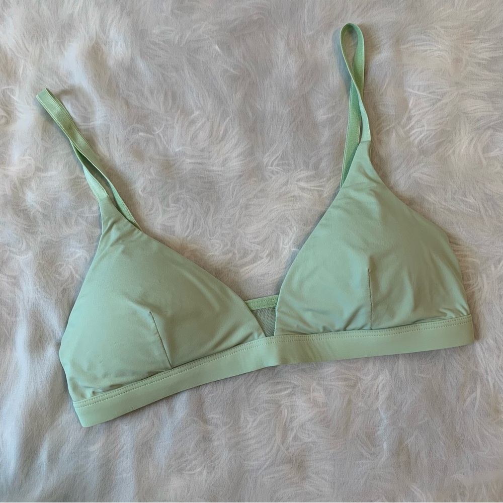 Pepper Mint Green Triangle Bralette